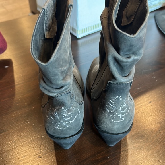 Santa Fe boot company Grey cowboy boots cowgirl boots new size 9 - Picture 3 of 5